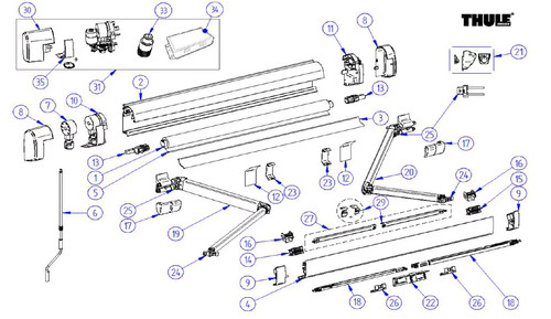 Satz endkappen weiß - satz, (motor),
